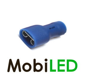 10x Female pre-insulated 1.5-2.5 mm² (4 .8x0.5 mm) blue