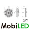Rond achterlicht 3 functies E-keur