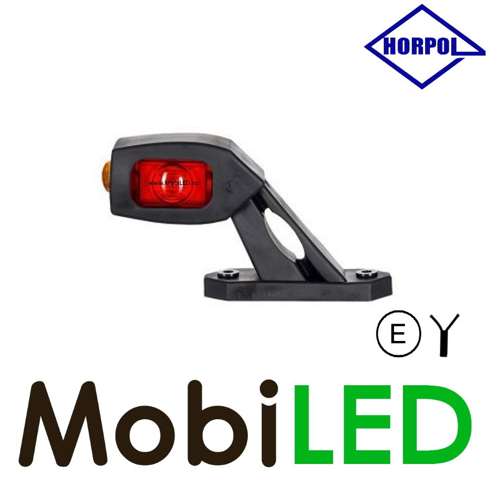 HORPOL Pendellamp horizontaal schuin model Links rood/amber/wit 12-24 volt E-keur HORPOL Pendellamp horizontaal schuin model Links rood/amber/wit 12-24 volt E-keur