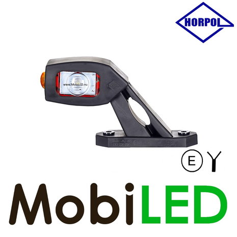 HORPOL Lampe pendentive horizontal modèle oblique  Droite rouge /ambre /blanc 12-24 volts E-mark HORPOL Lampe pendentive horizontal modèle oblique  Droite rouge /ambre /blanc 12-24 volts E-mark