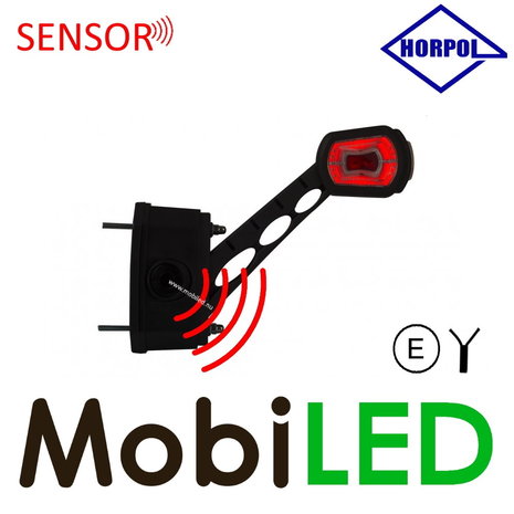 HORPOL Lampe pendentive modèle oblique  Droite rouge /ambre /blanc avec capteur 12/24 volts E-mark HORPOL Lampe pendentive modèle oblique  Droite rouge /ambre /blanc avec capteur 12/24 volts E-mark