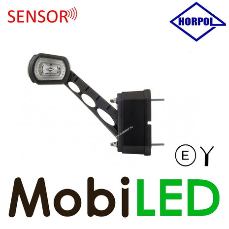 HORPOL Pendellamp schuin model Rechts rood /amber/ wit met sensor 12/24 volt E-keur