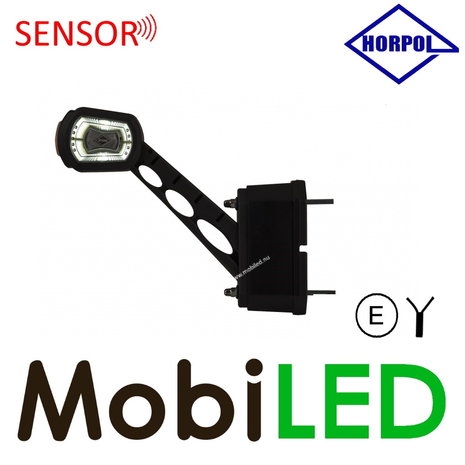 HORPOL Lampe pendentive modèle oblique  Droite rouge /ambre /blanc avec capteur 12/24 volts E-mark HORPOL Lampe pendentive modèle oblique  Droite rouge /ambre /blanc avec capteur 12/24 volts E-mark