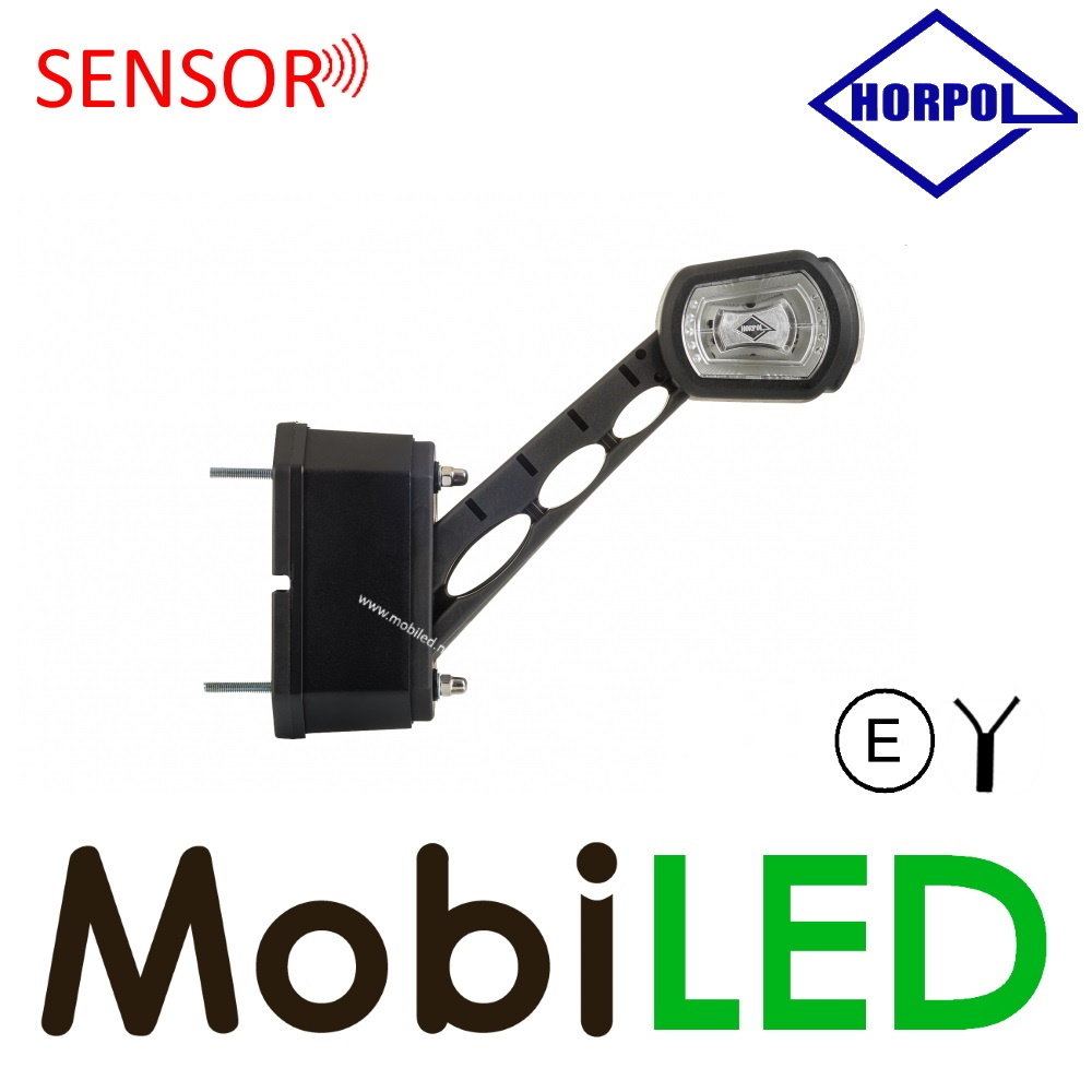 HORPOL Pendellamp schuin model Links rood /amber/ wit met sensor 12/24 volt E-keur HORPOL Pendellamp schuin model Links rood /amber/ wit met sensor 12/24 volt E-keur