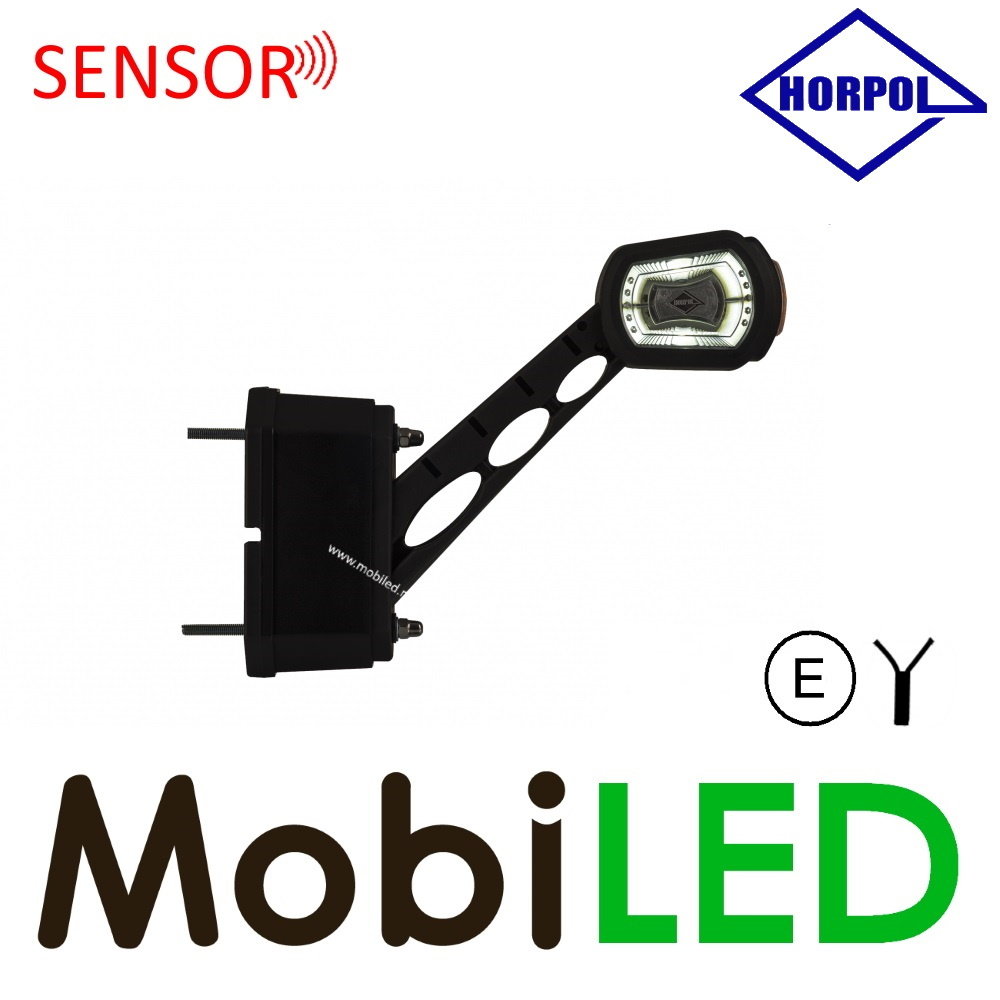 HORPOL Pendellamp schuin model Links rood /amber/ wit met sensor 12/24 volt E-keur HORPOL Pendellamp schuin model Links rood /amber/ wit met sensor 12/24 volt E-keur