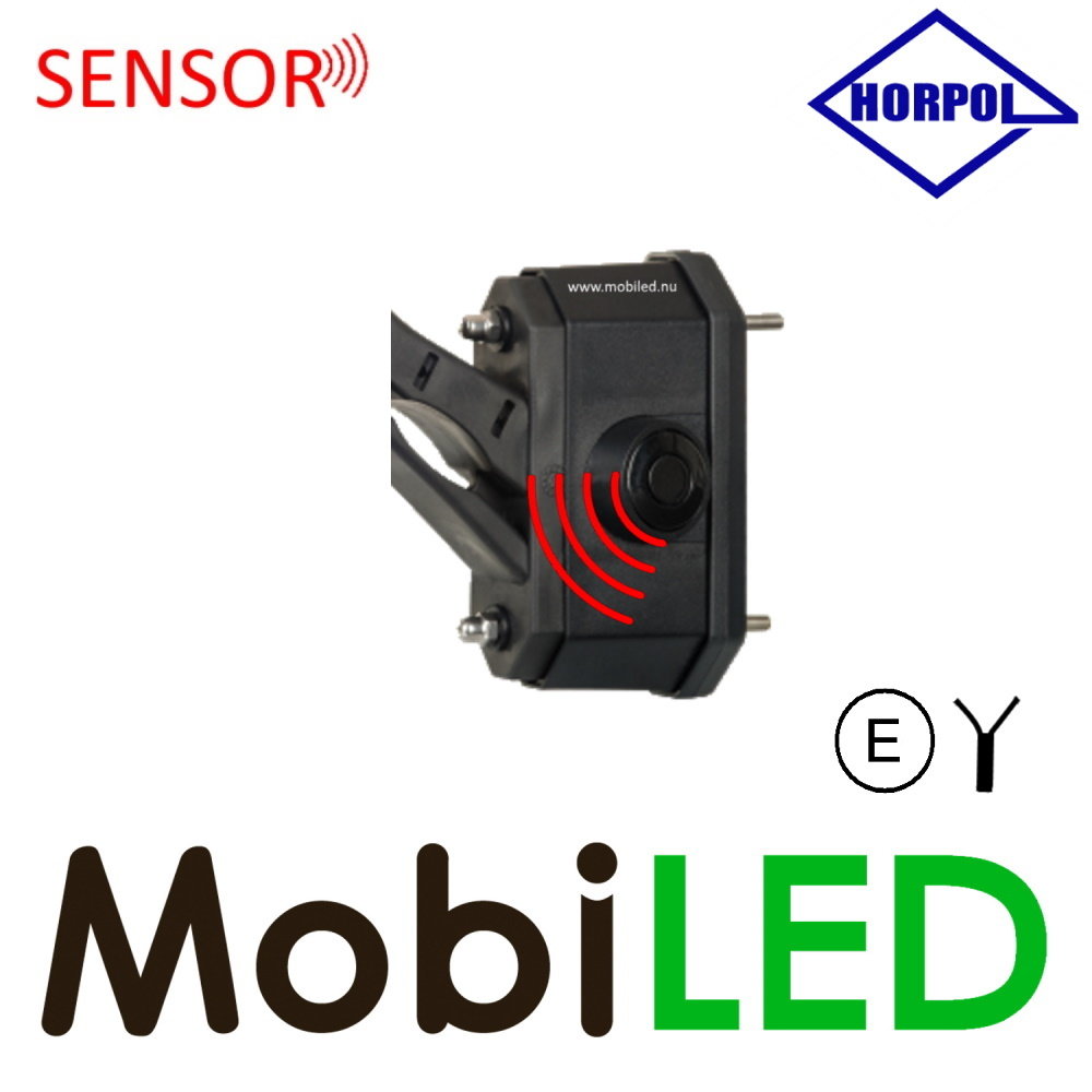 HORPOL Pendellamp schuin model Links rood/amber/wit 12/24 volt E-keur klein met sensor HORPOL Pendellamp schuin model Links rood/amber/wit 12/24 volt E-keur klein met sensor