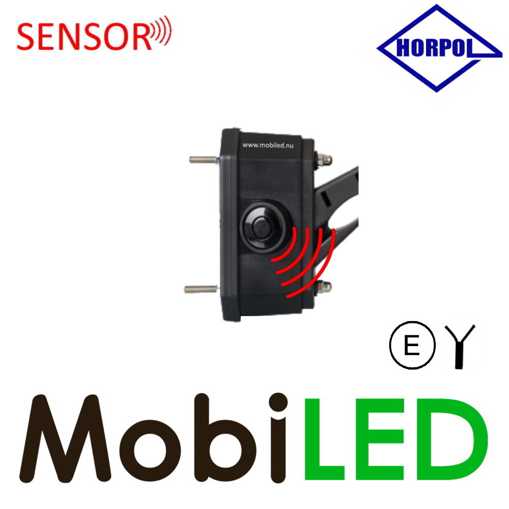 HORPOL Pendellamp schuin model Rechts rood/amber/wit 12/24 volt E-keur klein met sensor