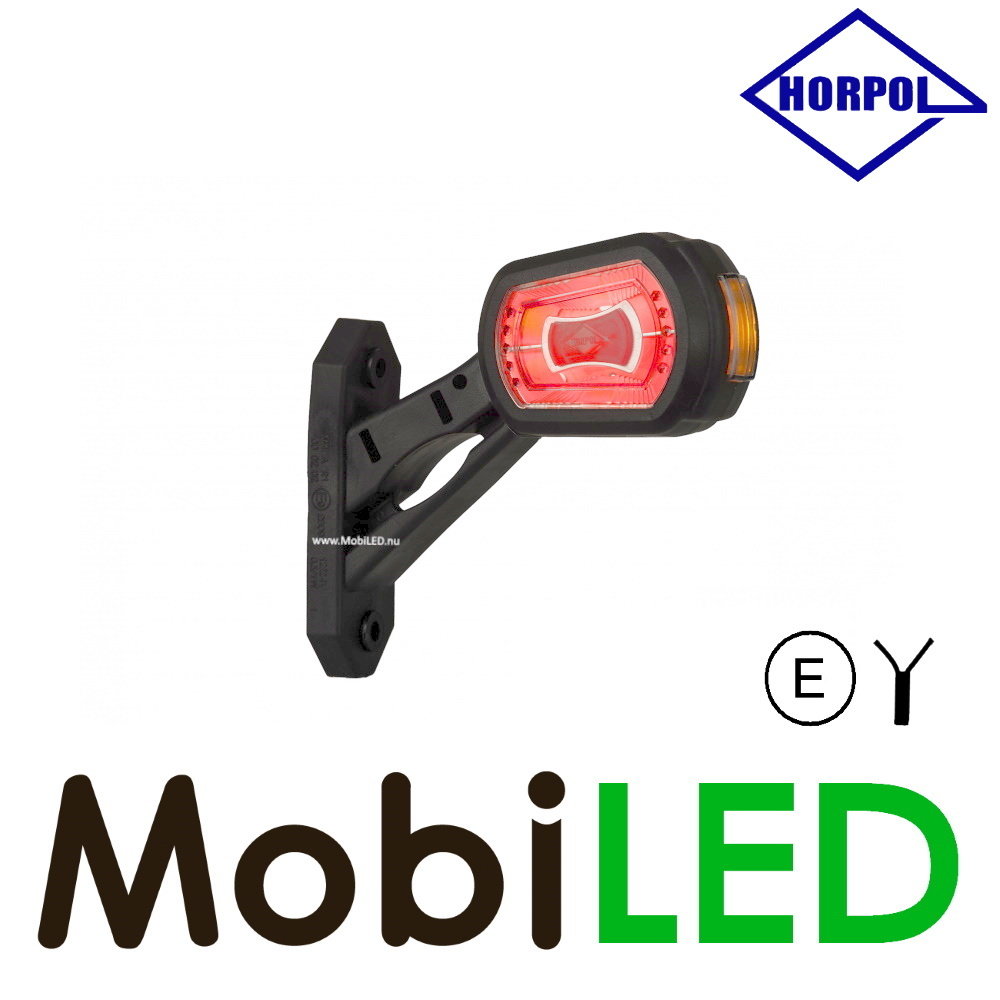 HORPOL Lampe pendentive Droite rouge/ambre/blanc 12/24 volts E-mark petite