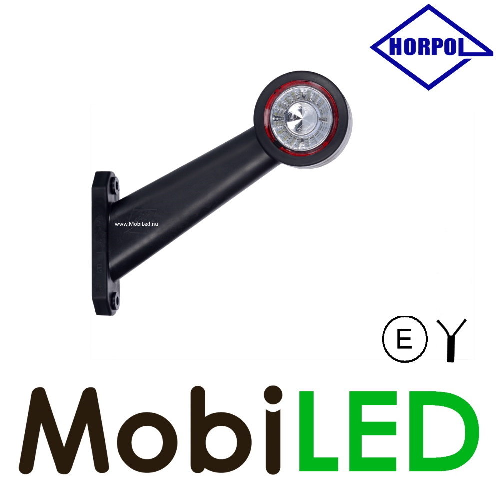 HORPOL Lampe de contour Contour longue oblique Gauche 12-24 volts E-mark
