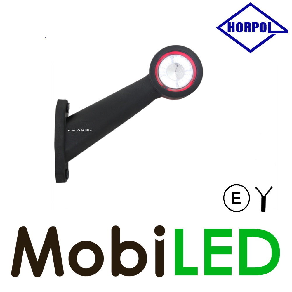 HORPOL Lampe de contour Contour longue oblique Gauche 12-24 volts E-mark