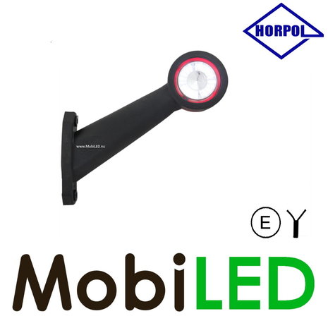 HORPOL Lampe de contour Contour longue oblique Gauche 12-24 volts E-mark