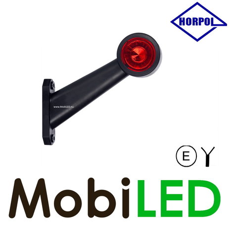HORPOL Lampe de contour Contour longue oblique Droite 12-24 volts E-mark