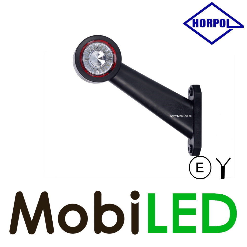 HORPOL Lampe de contour Contour longue oblique Droite 12-24 volts E-mark
