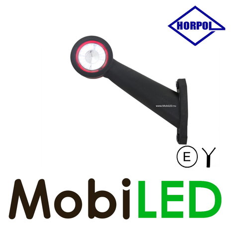 HORPOL Horpol Lampe de contour longue oblique Droite 12-24 volts E-marque HORPOL Horpol Lampe de contour longue oblique Droite 12-24 volts E-marque