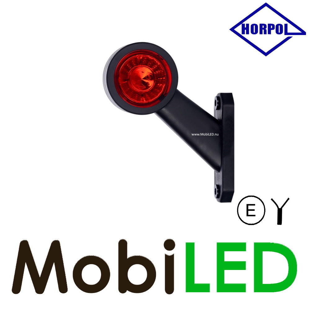 HORPOL Outline lamp Contour short oblique Left 12-24 volts E-mark