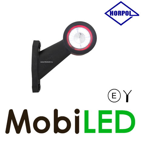 HORPOL Lampe de contour Contour courte oblique Gauche 12-24 volts E-mark