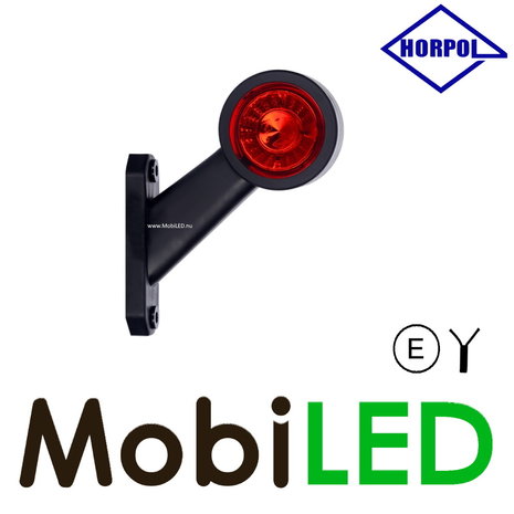 HORPOL Lampe de contour Contour courte oblique Droite 12-24 volts E-mark