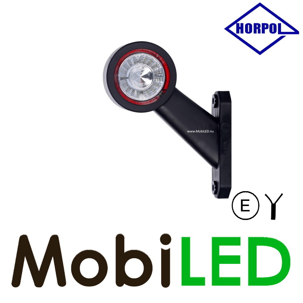 HORPOL Lampe de contour Contour courte oblique Droite 12-24 volts E-mark