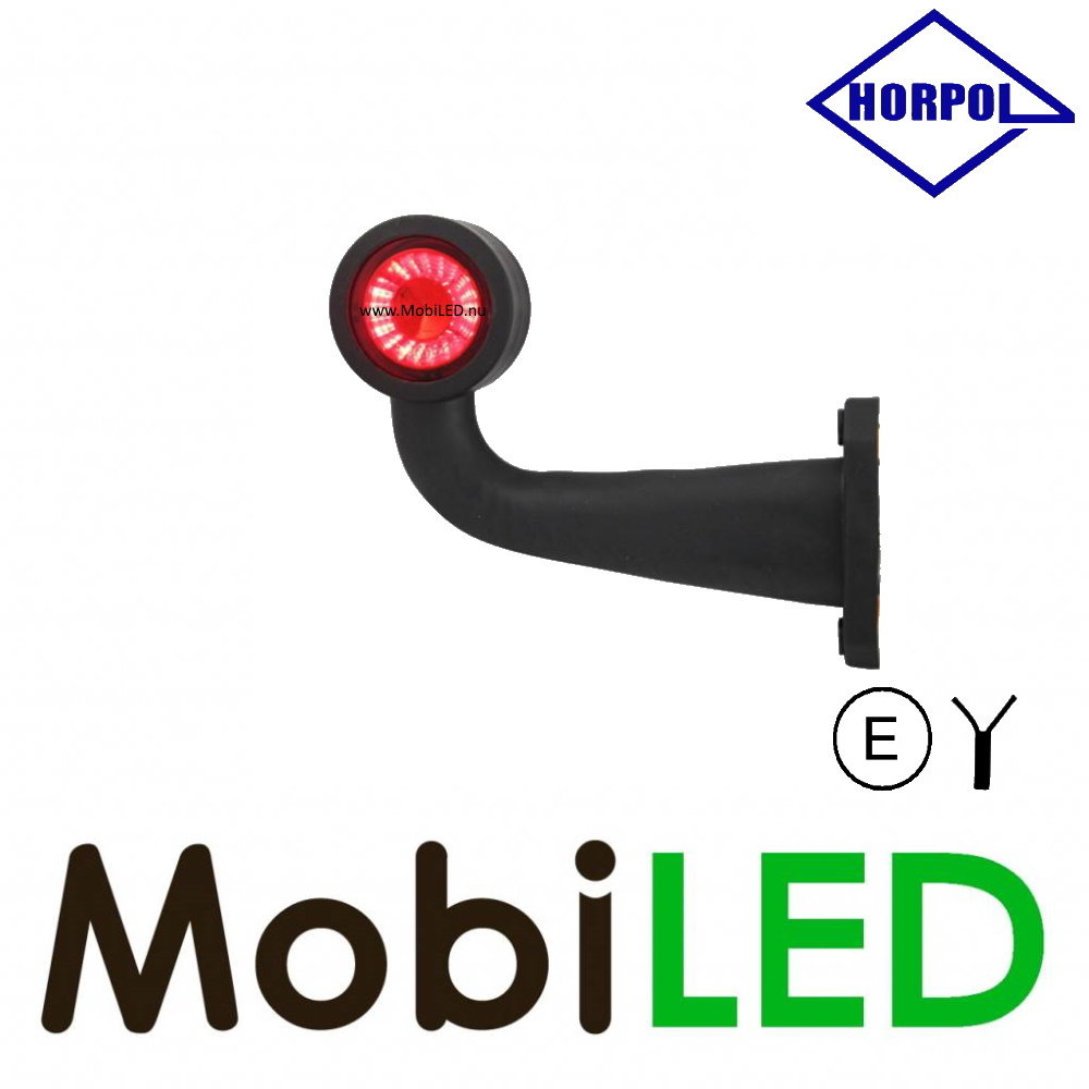 HORPOL Outline lamp Contour short curved Left 12-24 volts E-mark HORPOL Outline lamp Contour short curved Left 12-24 volts E-mark