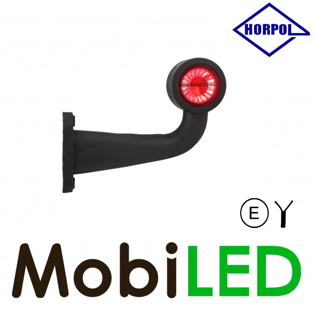 HORPOL Outline lamp Contour short curved Right 12-24 volts E-mark
