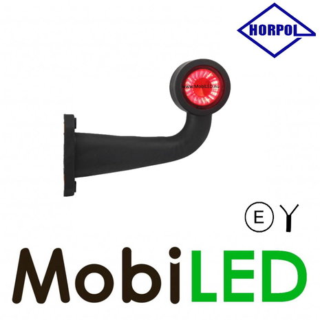 HORPOL Horpol Outline lamp short curved Right 12-24 volts E-mark HORPOL Horpol Outline lamp short curved Right 12-24 volts E-mark