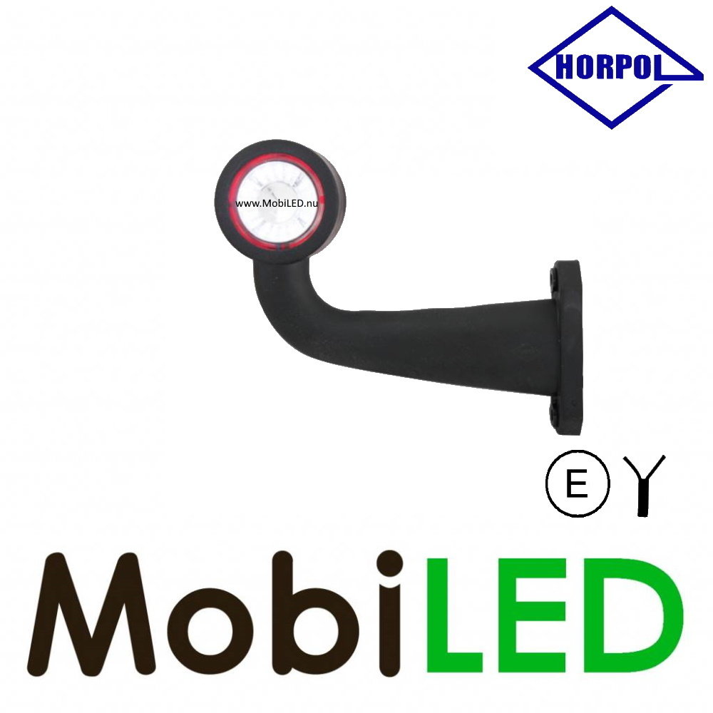 HORPOL Horpol Outline lamp short curved Right 12-24 volts E-mark HORPOL Horpol Outline lamp short curved Right 12-24 volts E-mark