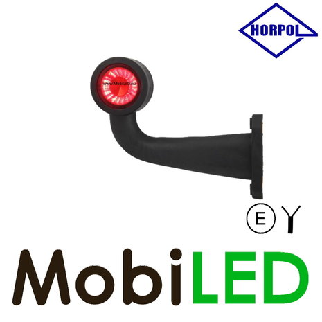 HORPOL Outline lamp Contour long curved Left 12-24 volts E-mark HORPOL Outline lamp Contour long curved Left 12-24 volts E-mark