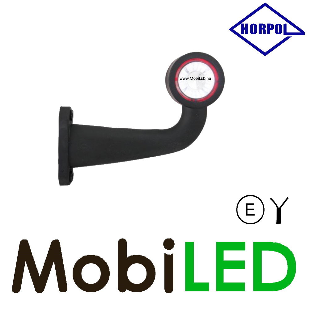 HORPOL Horpol Outline lamp long curved Left 12-24 volts E-mark HORPOL Horpol Outline lamp long curved Left 12-24 volts E-mark