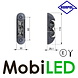 HORPOL Side marking / contour lighting amber/white/red surface-mounting 12-24 volts