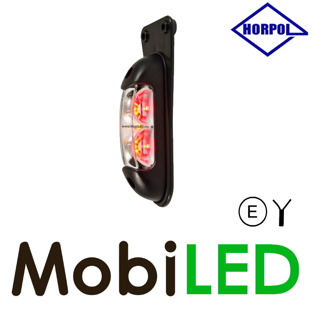 HORPOL Zijmarkering / contourverlichting amber/wit/rood hangend 12-24 volt HORPOL Zijmarkering / contourverlichting amber/wit/rood hangend 12-24 volt