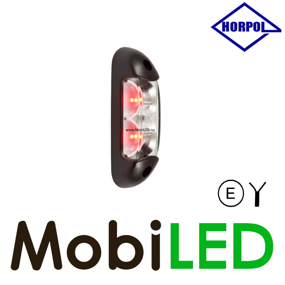 HORPOL Marquage latéral / éclairage de contour blanc/rouge montage en surface 12-24 volts