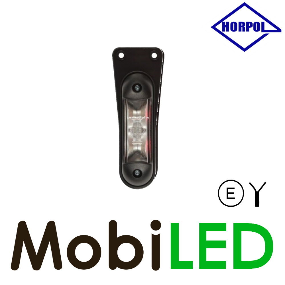 HORPOL Zijmarkering / contourverlichting rood/wit hangend 12-24 volt