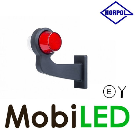 HORPOL NEON Breedtelamp Deens model Links gebogen  12-24 volt E-keur