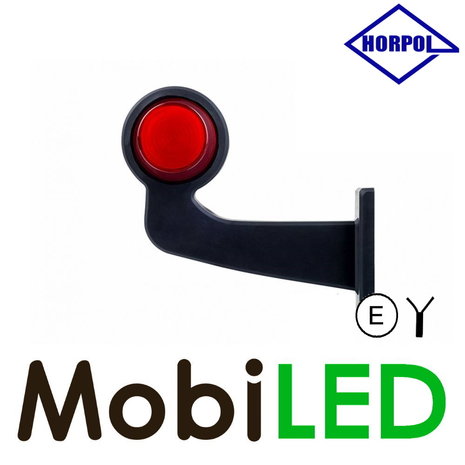 HORPOL NEON Breedtelamp Deens model Links gebogen  12-24 volt E-keur