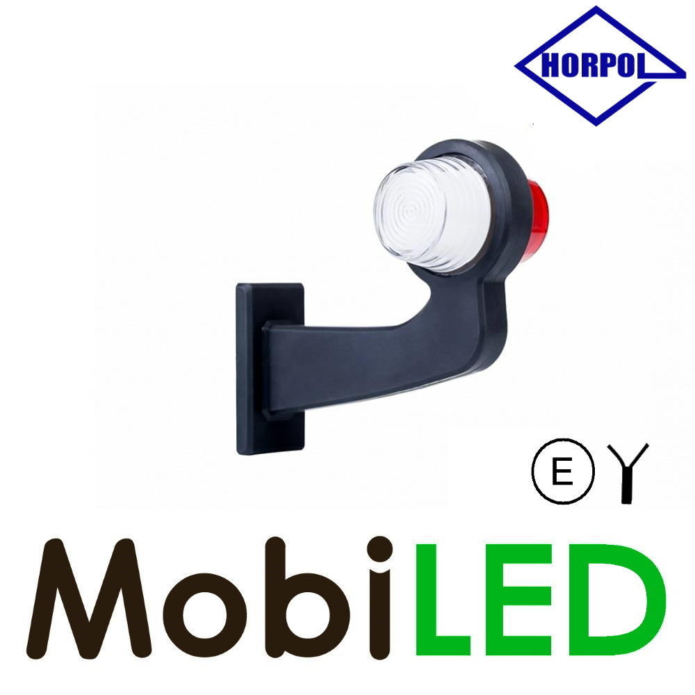 HORPOL NEON Breedtelamp Deens model Links gebogen  12-24 volt E-keur