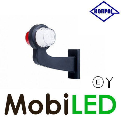 HORPOL NEON Breedtelamp Deens model Rechts gebogen  12-24 volt E-keur HORPOL NEON Breedtelamp Deens model Rechts gebogen  12-24 volt E-keur