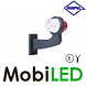 HORPOL Horpol Breedtelamp Deens model gebogen Links 12-24 volt E-keur HORPOL Horpol Breedtelamp Deens model gebogen Links 12-24 volt E-keur