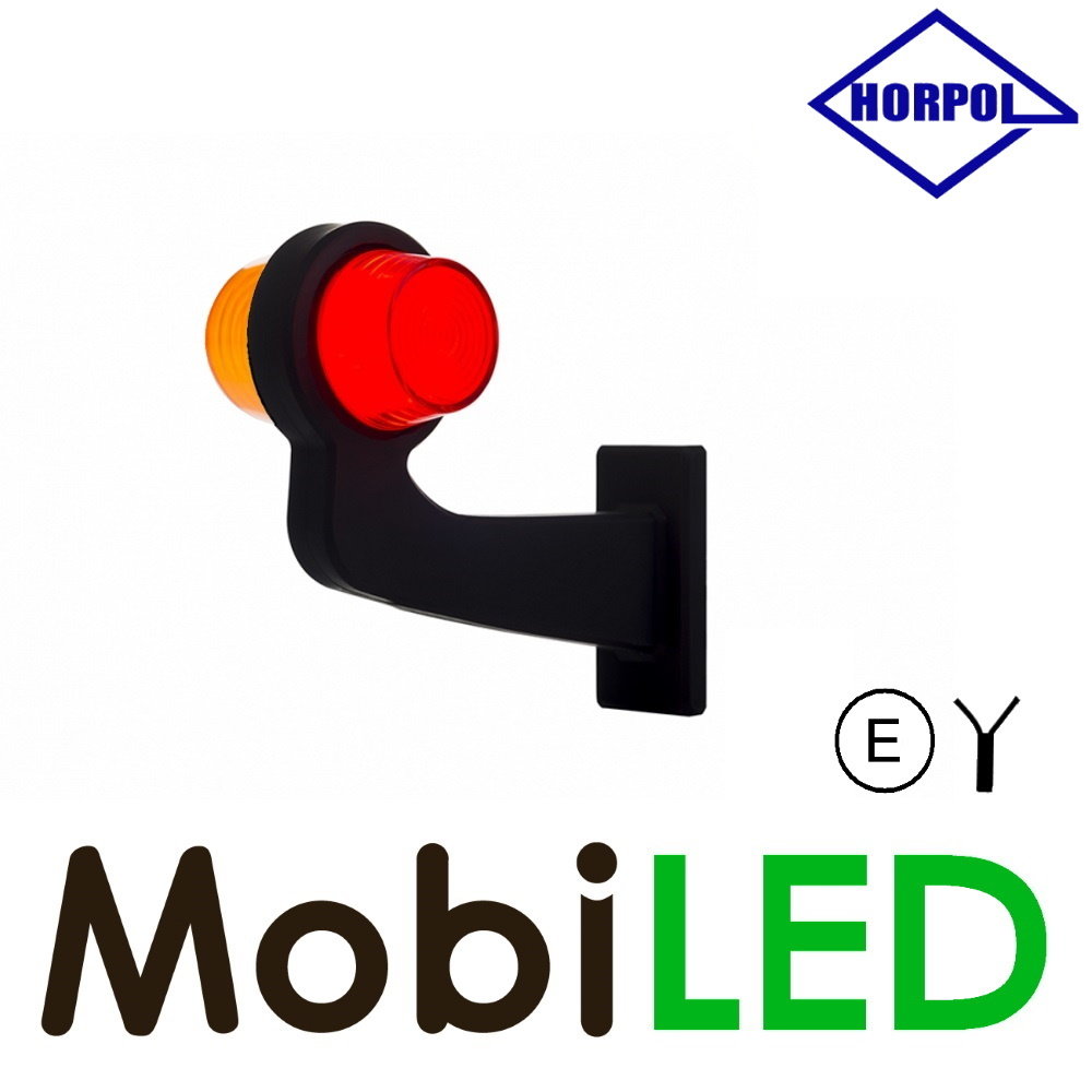 HORPOL NEON LED éclairage de contour modèle danois  Gauche courbé rouge/ambre HORPOL NEON LED éclairage de contour modèle danois  Gauche courbé rouge/ambre