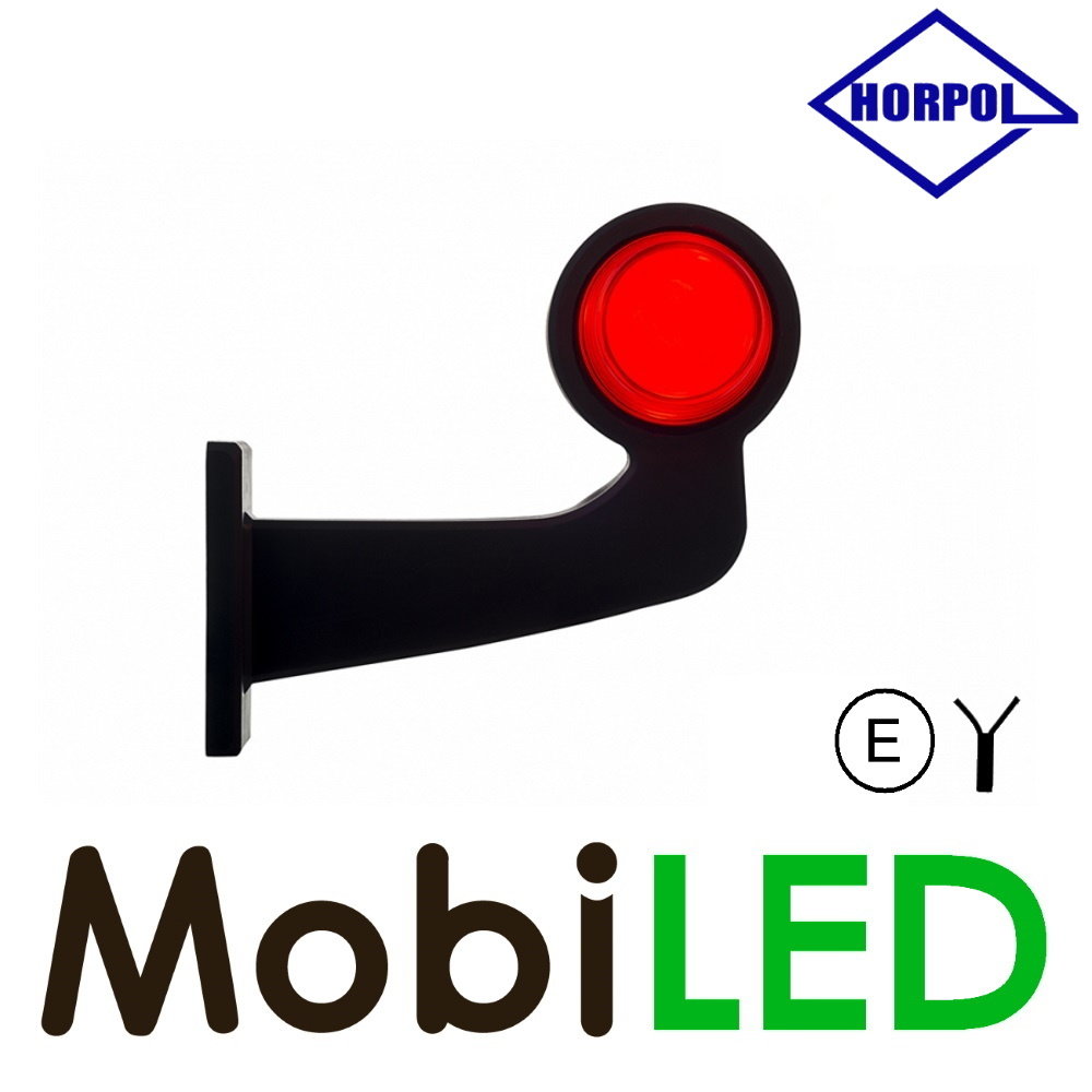 HORPOL NEON LED Lampe de contour modèle danois Droite courbé 12-24 volts rouge/ambre HORPOL NEON LED Lampe de contour modèle danois Droite courbé 12-24 volts rouge/ambre