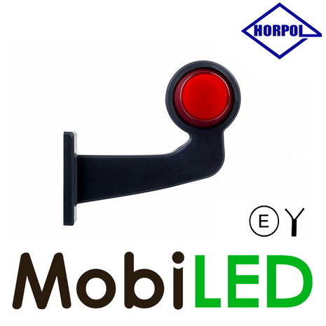 HORPOL NEON LED Outline lamp Danish model Right curved 12-24 volts red / amber HORPOL NEON LED Outline lamp Danish model Right curved 12-24 volts red / amber