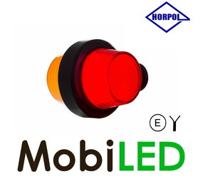 HORPOL NEON led Deens model rood/amber kort  12-24V HORPOL NEON led Deens model rood/amber kort  12-24V