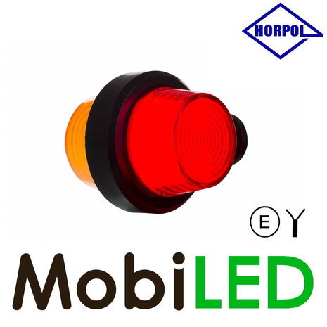 HORPOL NEON LED Lampe de contour modèle danois  rouge/ambre  court 12-24 volts