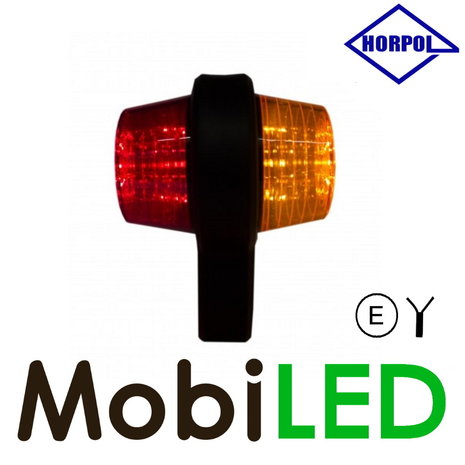 HORPOL NEON LED Outline lamp Danish model red/amber short 12-24 volts