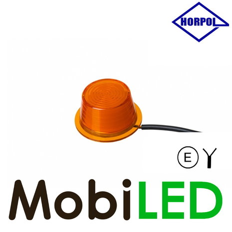 HORPOL Unité LED modèle danois NEON Ambre 12-24 volts E-mark