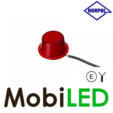 HORPOL Unit Danish model NEON Red 12-24 volts E-mark HORPOL Unit Danish model NEON Red 12-24 volts E-mark