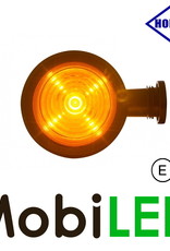 HORPOL LED Breedtelamp Deens model rood/amber Kort  12-24 volt