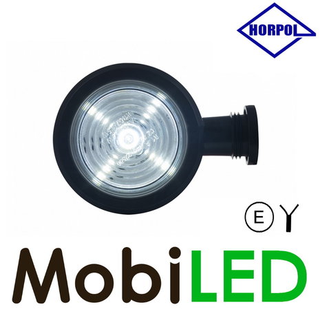 HORPOL LED Outline lamp Danish model red/white short 12-24 volts E-mark