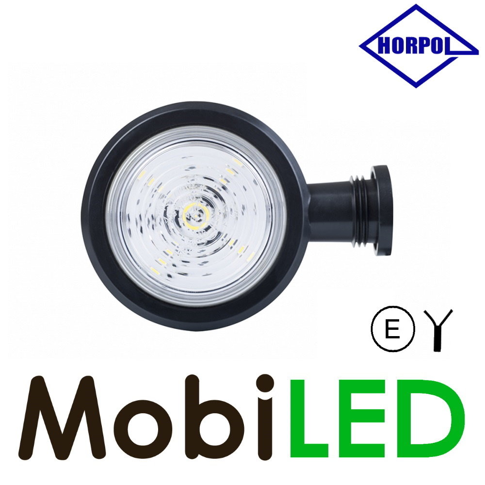 HORPOL LED Lampe de contour modèle danois rouge/blanc court 12-24 volts E-mark