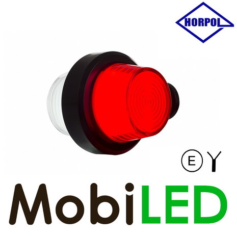 HORPOL NEON Outline lamp Danish model red/white short 12-24 volts E-mark