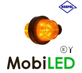 HORPOL LED Breedtelamp Deens model Richtingaanwijzer amber kort  12-24V HORPOL LED Breedtelamp Deens model Richtingaanwijzer amber kort  12-24V